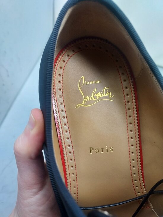 Christian Louboutin MENS Black Greggyrocks Spiked Heel Lace Up Oxford Shoe main image 4